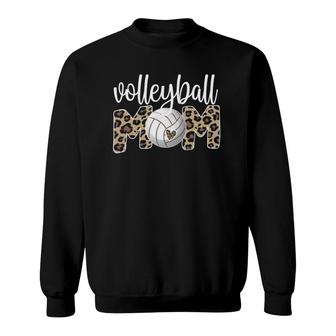 Volleyball Mom Proud Mother Of A Volleyball Player Mom Sweatshirt | Mazezy