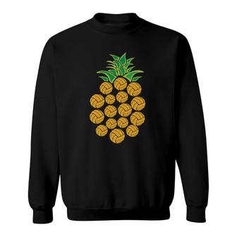 Volleyball S For Teen Girls Retro Pineapple Cool Gift Sweatshirt | Mazezy