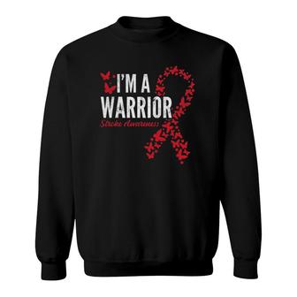 Warrior Stroke Awareness Stroke Survivor Sweatshirt | Mazezy