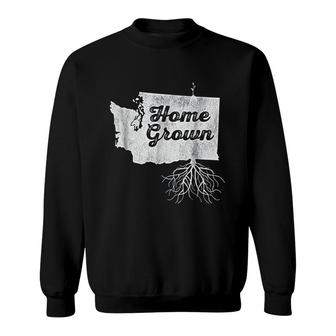 Washington Home Grown Roots Wa State Pride Sweatshirt | Mazezy