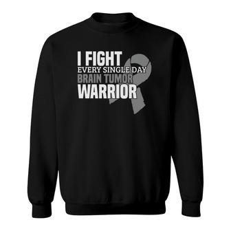 Wear Gray Brain Tumor Awareness Survivor Gift Sweatshirt | Mazezy