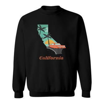 West Coast California Car Sweatshirt | Mazezy