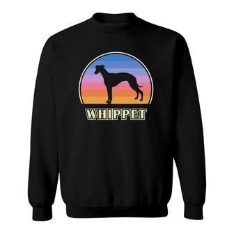 Whippet Vintage Sunset Dog Lover Sweatshirt | Mazezy