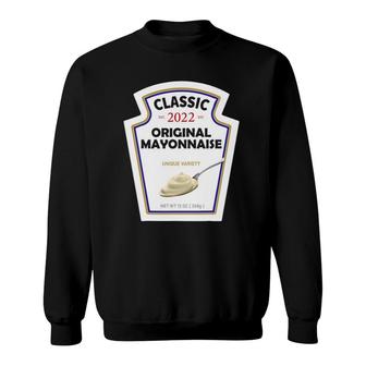White Mayonnaise Diy Halloween Costume Couples & Group Mayo Sweatshirt | Mazezy