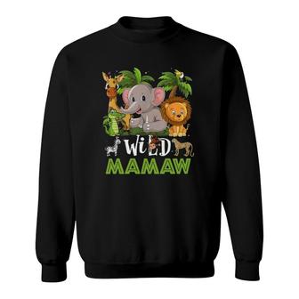 Wild Mamaw Zoo Nature Safari Jungle Animals Lover Sweatshirt | Mazezy