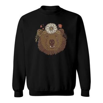 Wildflower Bear Bear Lover Sweatshirt | Mazezy