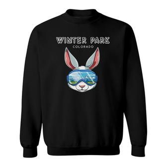 Winter Park Colorado Usa Ski And Snowboard Rabbit Sweatshirt | Mazezy