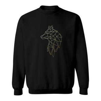 Wolf Geometric Sweatshirt | Mazezy