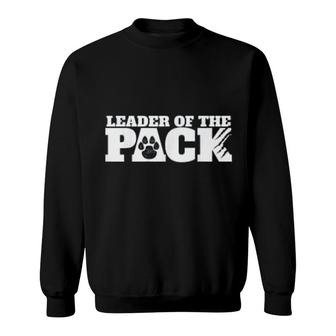 Wolf Pack Gift Leader Of The Pack Paws Print Sweatshirt | Mazezy