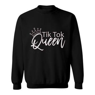 Women Tik Tok Queen Cute Famous Sweatshirt | Mazezy