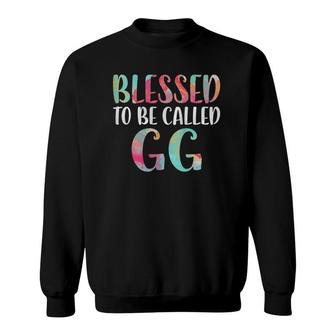 Womens Blessed To Be Called Gg Mother's Day Sweatshirt | Mazezy