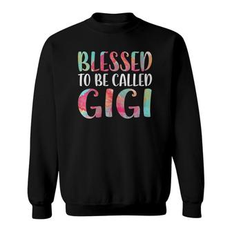 Womens Blessed To Be Called Gigi Mother's Day Sweatshirt | Mazezy