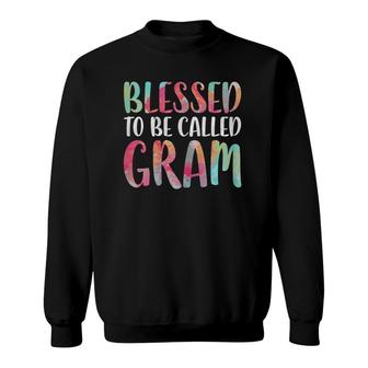 Womens Blessed To Be Called Gram Mother's Day Sweatshirt