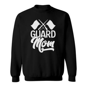 Womens Color Guard Gift Guard Mom V-Neck Sweatshirt | Mazezy