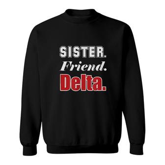 Womens Delta 1913 Sorority Sigma Friend Paraphernalia Sweatshirt | Mazezy