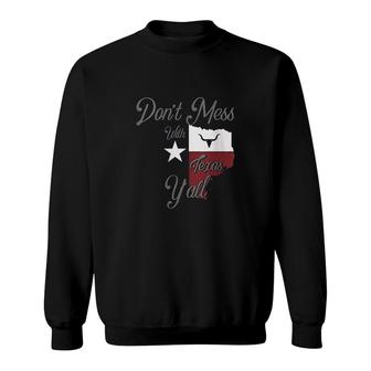 Womens Do Not Mess With Vintage Texas Longhorn Lone Star State Pride Great Sweatshirt - Seseable