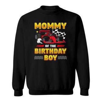 Womens Formula Race Car Mommy Of Birthday Boy Party Racing Sweatshirt | Mazezy