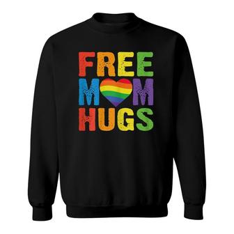 Womens Free Mom Hugs Pride Mom Gift Lgb Sweatshirt | Mazezy