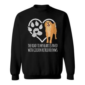 Womens Fun Golden Retriever Cute Golden Retriever Dog Sweatshirt | Mazezy