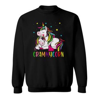 Womens Funny Grammycorn Unicorn Costume Grammy Mom Mother's Day Sweatshirt | Mazezy CA