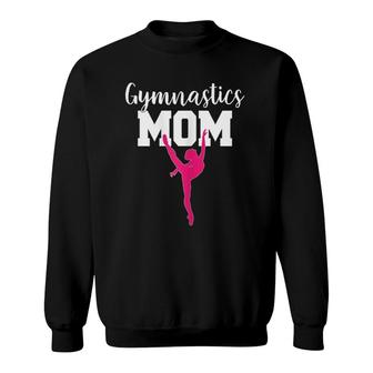 Womens Funny Gymnastics Mom Cute Gymnast Mom Mother's Day Gift Sweatshirt | Mazezy