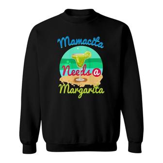 Womens Funny Mamacita Needs A Margarita Tequila Lime Taco Gift Sweatshirt | Mazezy