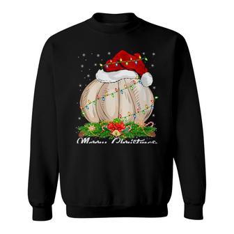 Womens Garlic Vegetable Matching Santa Hat Garlic Christmas Sweatshirt | Mazezy