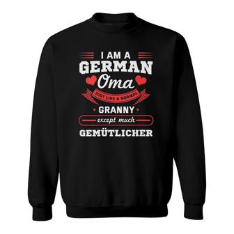 Womens German Oma Grandmother Granny Germany Grandma V-Neck Sweatshirt | Mazezy UK