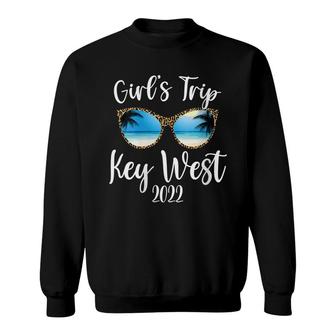 Womens Girls Trip Key West 2022 Beach Sunglasses Sprint Summer Sweatshirt - Thegiftio UK