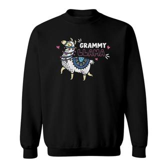 Womens Grammy Llamawomens Mothers Wife Family Sweatshirt | Mazezy