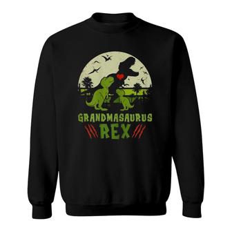 Womens Grandmasaurus Rexrex Dinosaur Cute Mother's Day Gifts Sweatshirt | Mazezy