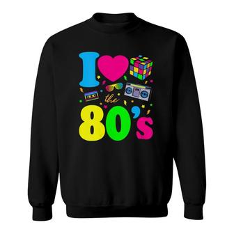 Womens I Love The 80S Clothes For Women And Men Party Funny Tee Sweatshirt | Mazezy