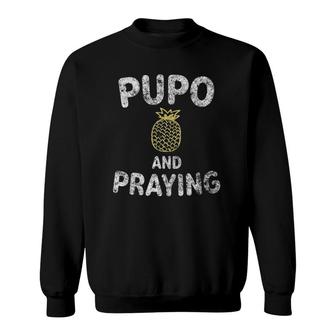 Womens Ivf Pineapple For Embryo Transfer Pupo And Praying Sweatshirt | Mazezy