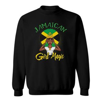 Womens Jamaican Girl Magic Gift Sweatshirt | Mazezy