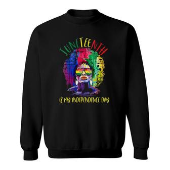 Womens Juneteenth Freedom Day African American June 19Th 1865 V-Neck Sweatshirt | Mazezy