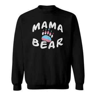 Womens Mama Bear Lgbtq Trans Cute Transgender Gifts Sweatshirt | Mazezy