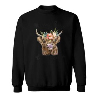Womens Messy Hair I Dont Care Funny Farm Girl Country Farm Life Sweatshirt - Thegiftio UK