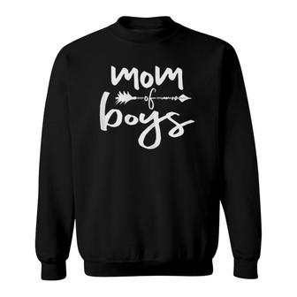 Womens Mom Of Boys Life S For Women Cute Mothers Day Gift Sweatshirt | Mazezy