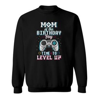Womens Mother Of The Birthday Boy Gamer Video Games Mom Sweatshirt | Mazezy
