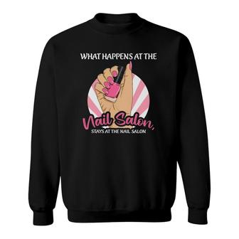 Womens Nail Tech Quote For A Manicurist Sweatshirt | Mazezy