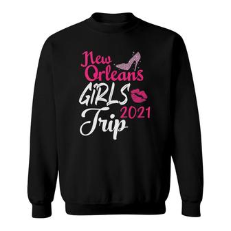 Womens New Orleans Girls Trip 2021 Women Bachelorette Party Gift Sweatshirt | Mazezy