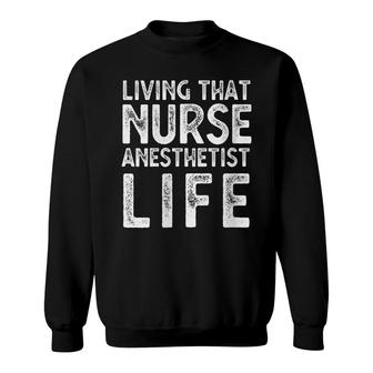 Womens Nurse Anesthetist Crna Christmas Birthday Gifts For Women Sweatshirt - Seseable
