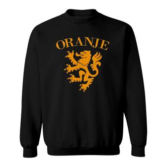 Womens Oranje Netherlands Football Jersey Holland Soccer Team V-Neck Sweatshirt | Mazezy