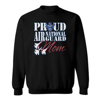 Womens Proud Air National Guard Mom Usa Military Mother's Day Women Sweatshirt | Mazezy