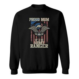 Womens Proud Mom Of Us Army Ranger V-Neck Sweatshirt | Mazezy