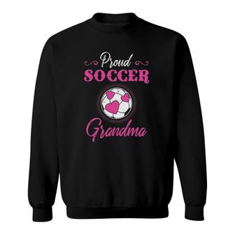 Womens Proud Soccer Grandma Gift Sweatshirt | Mazezy