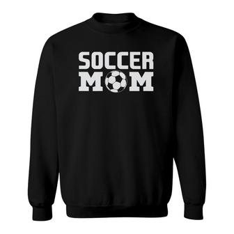 Womens Soccer Mom Futbol Team Mama Best Mother Gift Sweatshirt | Mazezy