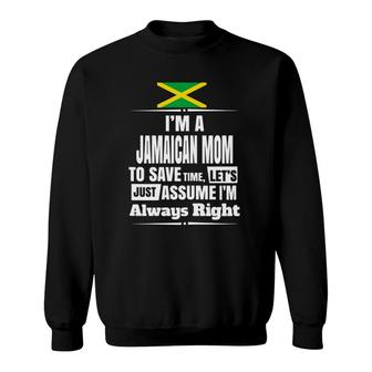 Womens Storecastle I'm A Jamaican Mom Jamaica Mother's Day Sweatshirt | Mazezy