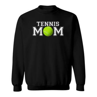 Womens Tennis Mom Match Day Mother Sweatshirt | Mazezy