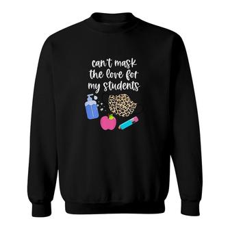 Womens The Love For My Students Virtual Teacher Gift Sweatshirt - Thegiftio UK